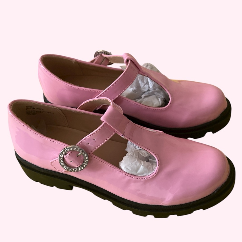 Chic Pink Platform Mary Janes